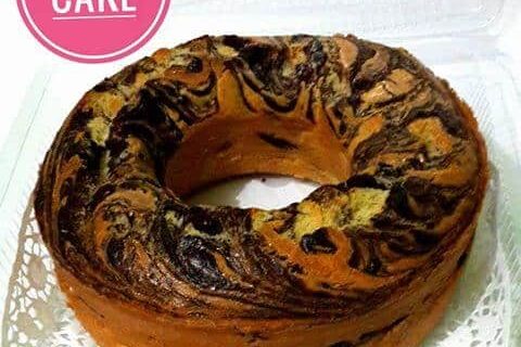 Cake Marmer Keto ala Linda