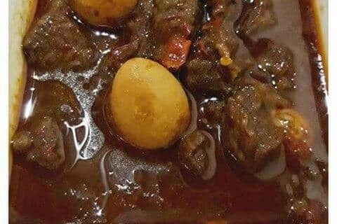 BRONGKOS DAGING SAPI TELUR PUYUH ALA IROH ALI