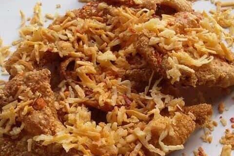 KULIT AYAM CRISPY KEJU PEDAS ALA INDAH DWI MUSTIKA