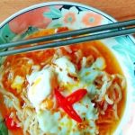 MIE SHIRATAKI PEDAS & ONSEN TAMAGO ALA ALMIRA NOOR TALITHA PUTRI