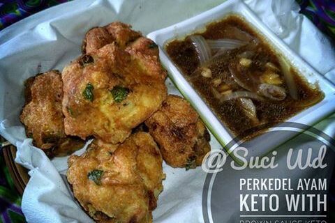 PERKEDEL AYAM KETO WITH BROWN SAUCE KETO ALA SUCI WULANDARI