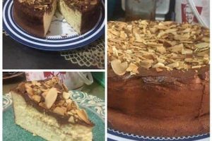 ALMOND CHEESE CAKE ALA DWI BURHAN