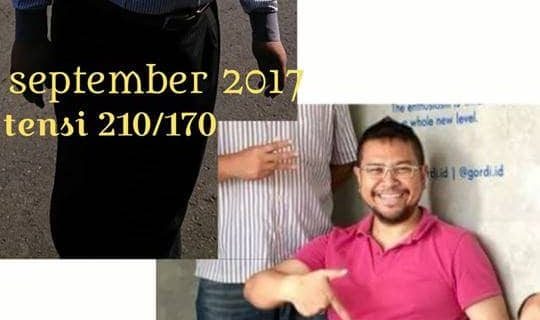 KINI TENSI DARAH SAYA TIDAK SETINGGI DULU LAGI