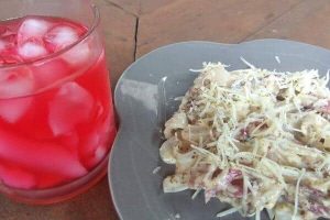 FETTUCINI CARBONARA Ala Beti Wintari