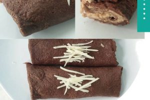 Dadar Gulung Coklat isi Keju – DEBM | KETO Friendly