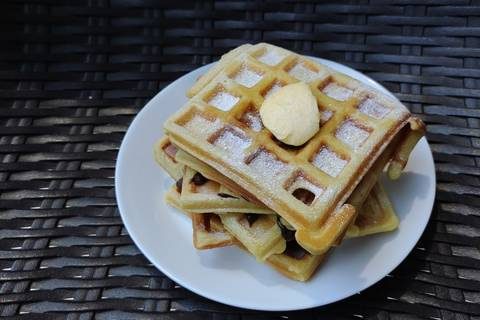 Keto waffle flourless Ala Wenti anggraini